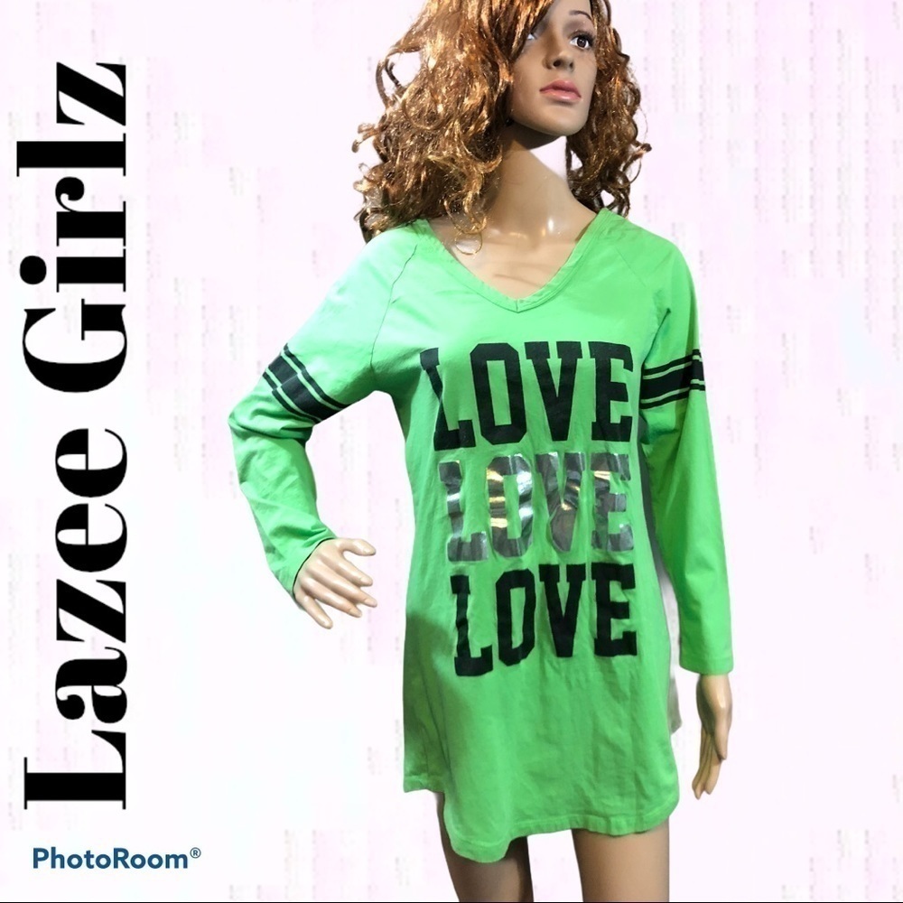 LAZEE Girlz green sleep shirt. Size L